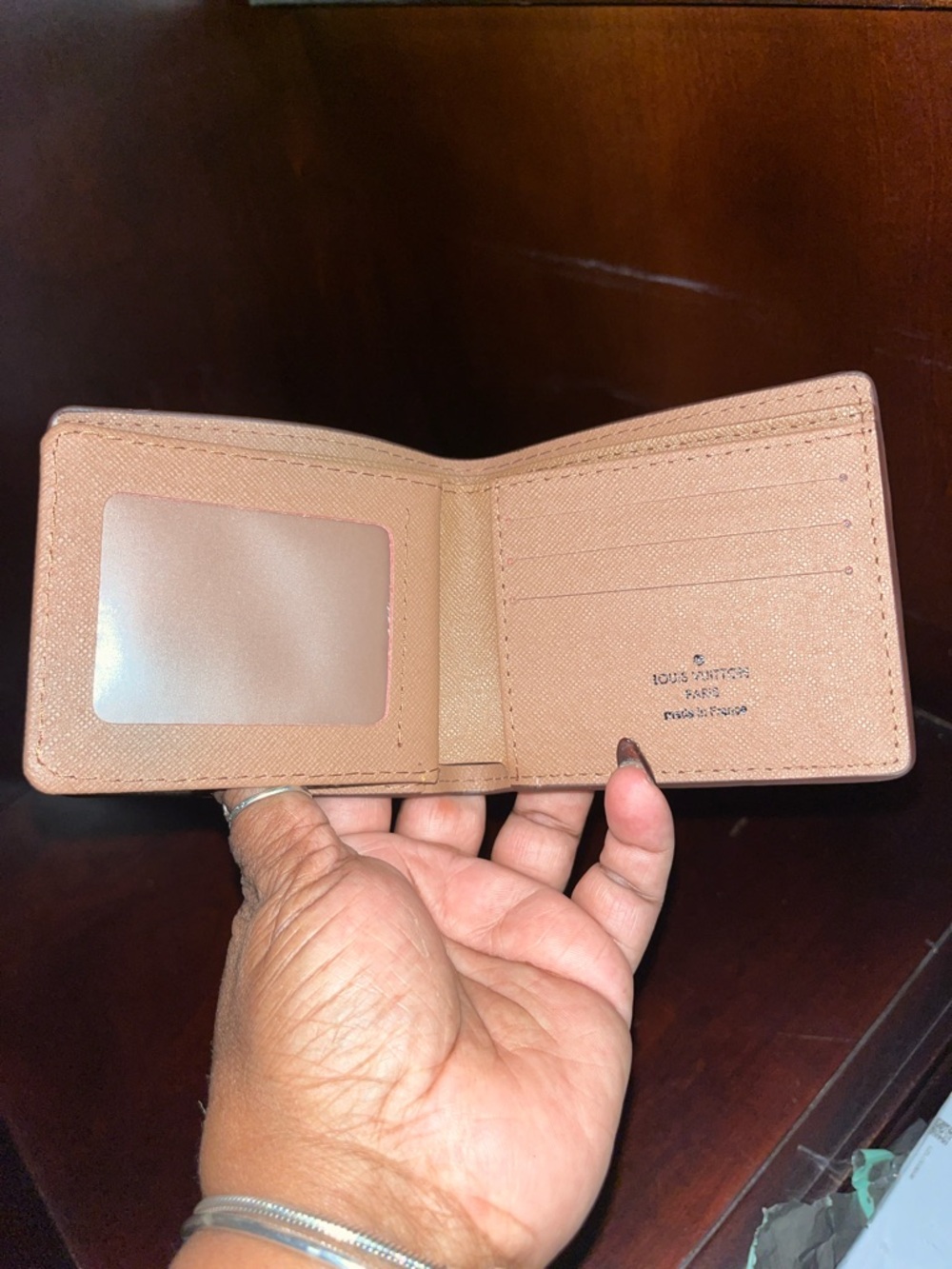 Cute fashion Brown Monogram Canvas Bi-Fold Card & Key Holder - Picture 2 of 3